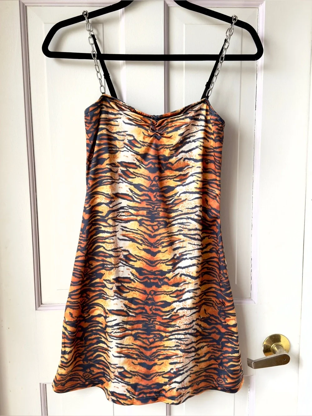 animal print satin slip dress Loft Leopard Print Lace Trim Satin Midi Slip Dress Size 2 Tuffet Grey Women's